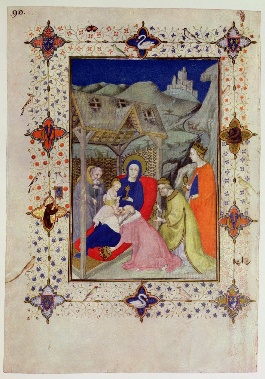MS 11060-11061 Horas de Notre Dame: Sexta, Adoración de los Magos, del 