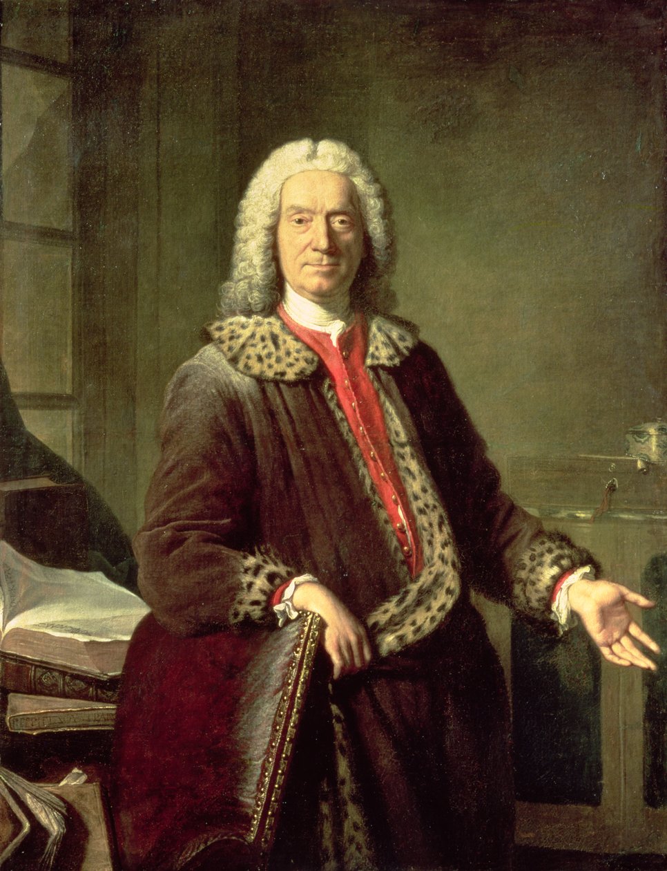 Retrato de Prosper Jolyot de Crebillon, 1746 de Jacques Andre Joseph Camelot Aved