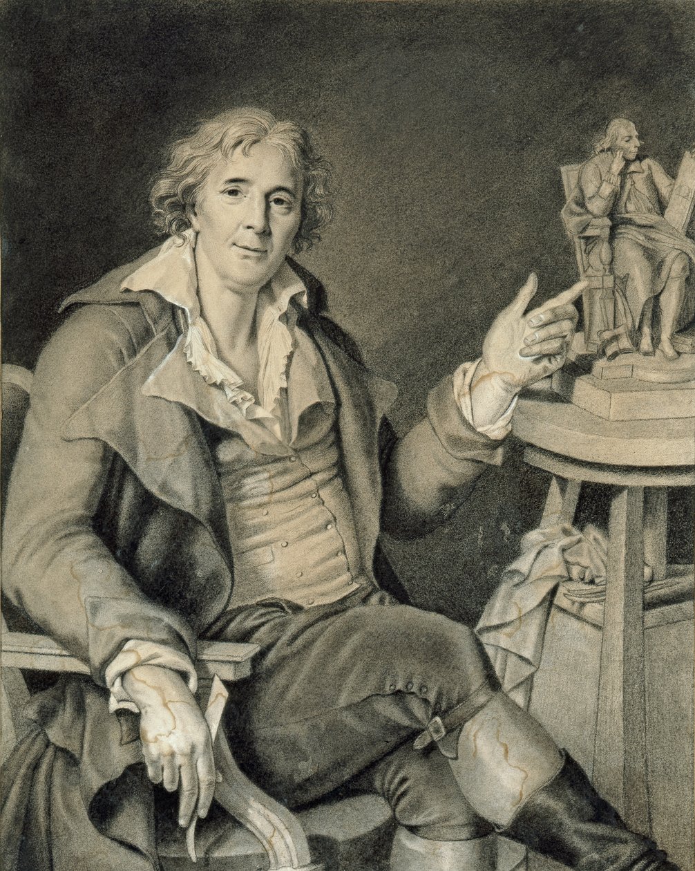 Retrato de Augustin Pajou, 1782 de Jacques Augustin Catherine Pajou