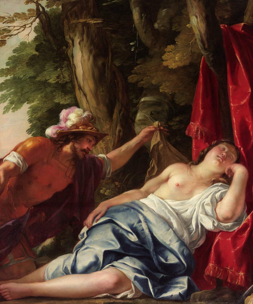 Marte y la virgen vestal de Jacques Blanchard
