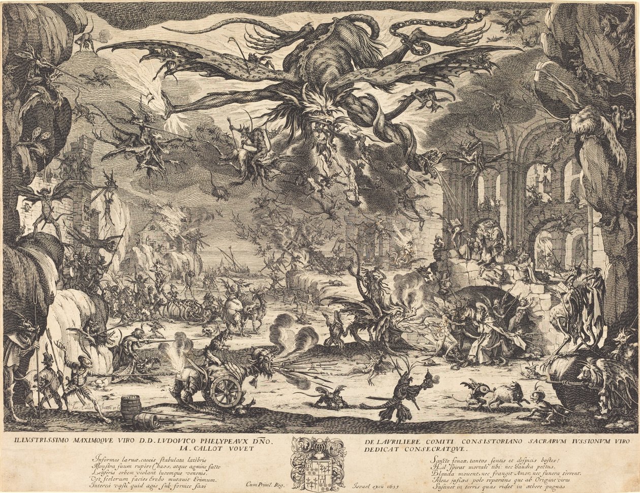 Die Versuchung des Heiligen Antonius (2. versión) de Jacques Callot