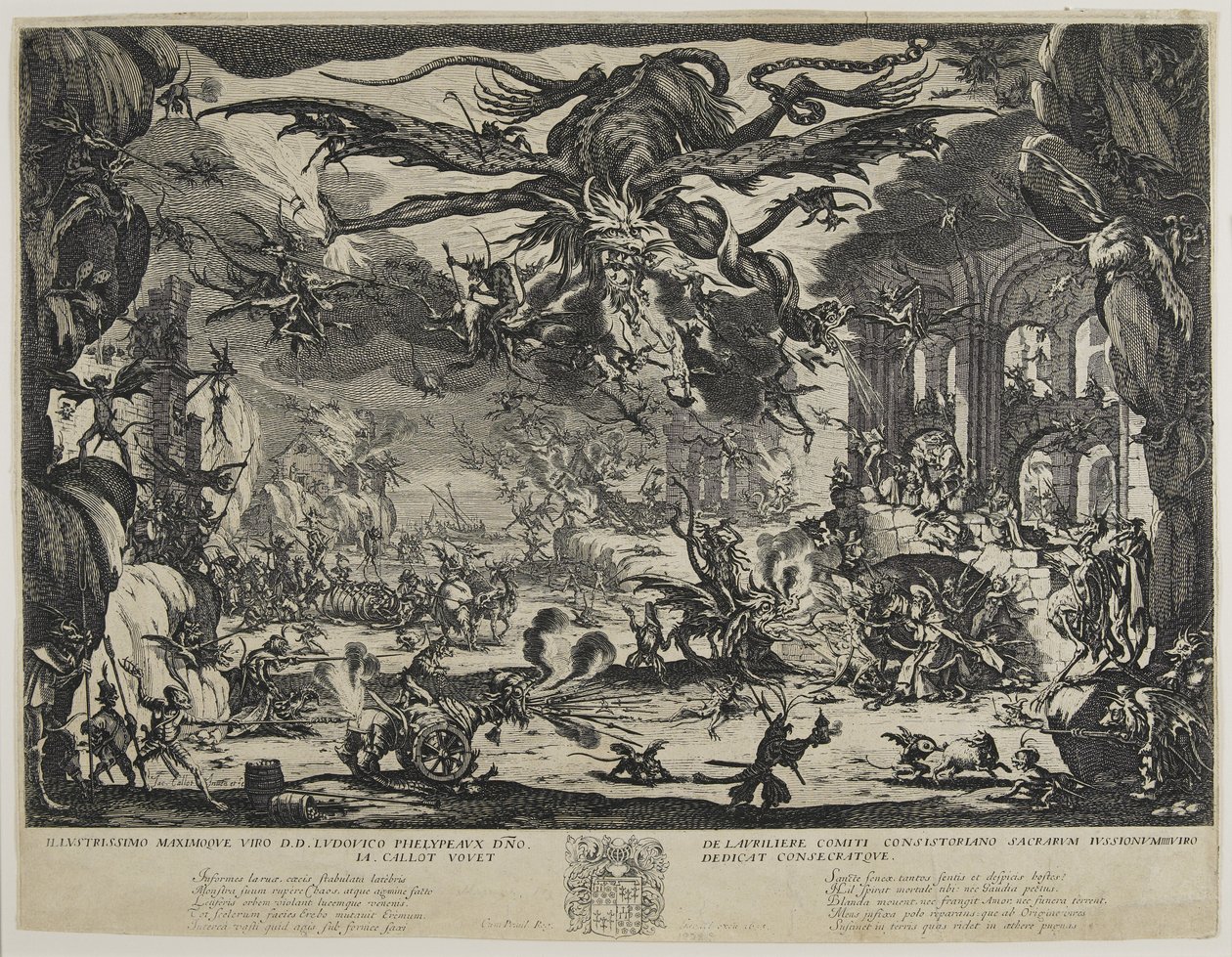 La Tentación de San Antonio, 1635 de Jacques Callot