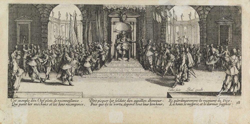 La rueda, Les miseres et les mal-heures de la guerre, pl. 18 de Jacques Callot