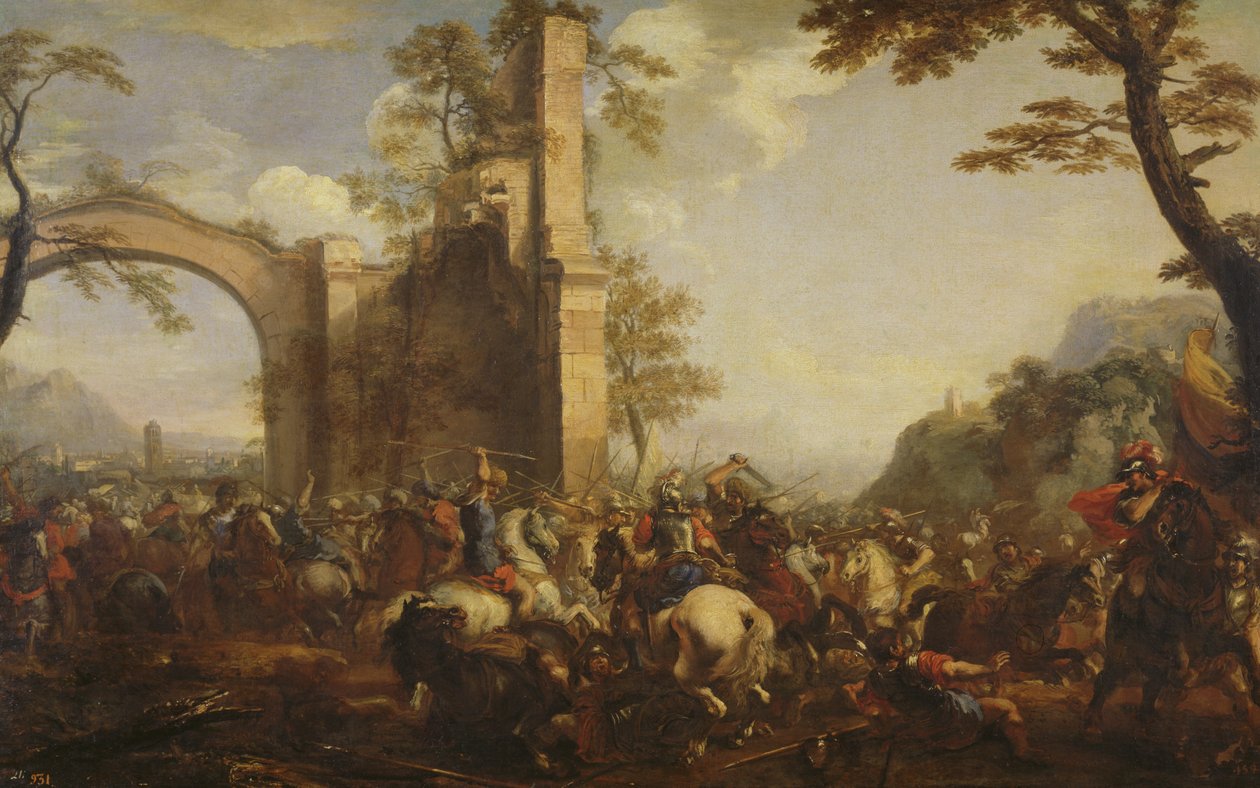 La batalla de Lepanto entre los cristianos y los musulmanes de Jacques Courtois