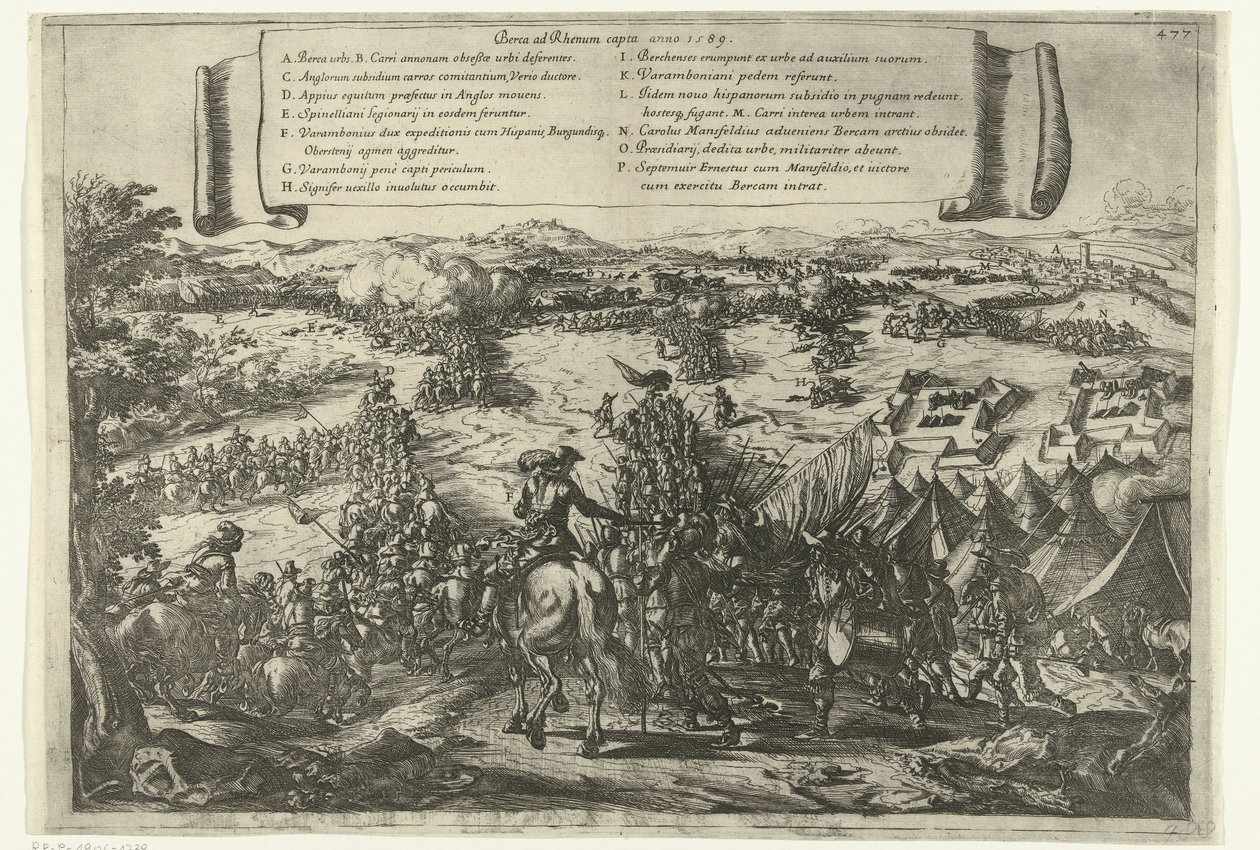 La captura de Rheinberg, 1590 de Jacques Courtois