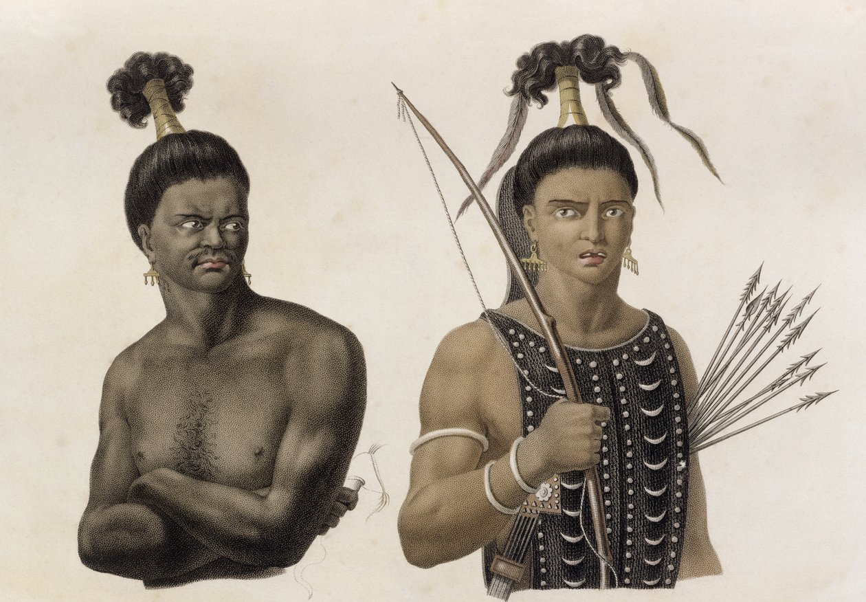 Nativos de la Isla de Ombai, de 