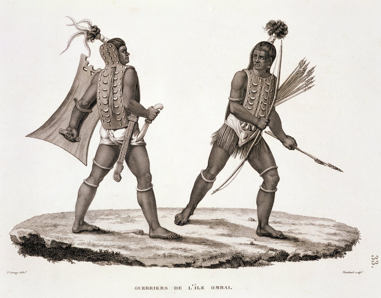 Guerreros de la Isla de Ombai, de 