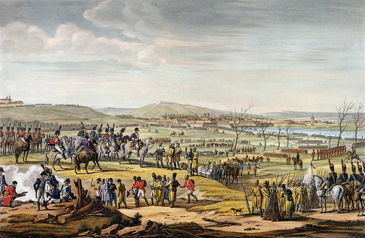 La Captura de Ulm, 17 de octubre de 1805, grabado por Louis Francois Couche de Jacques Francois Joseph Swebach
