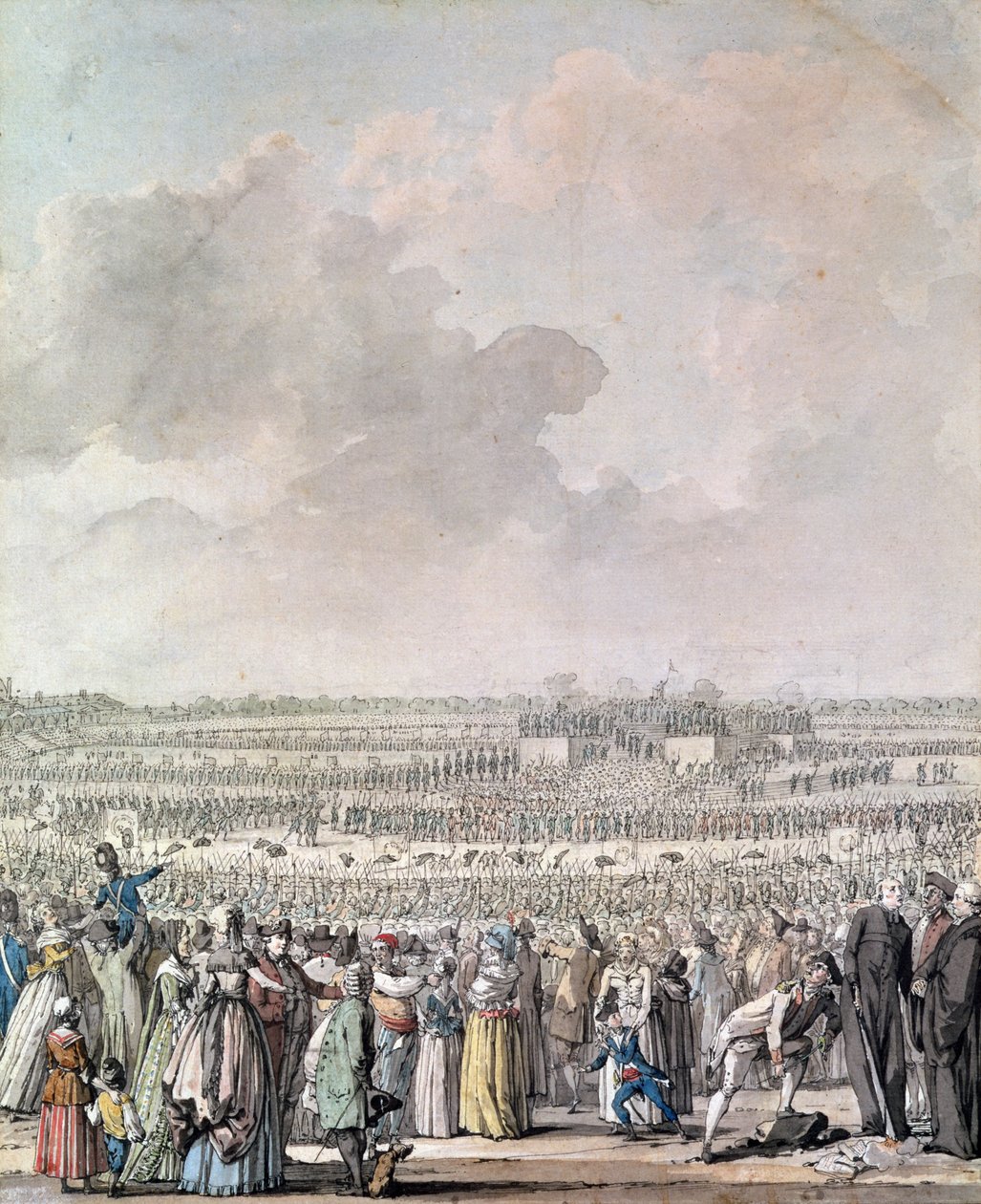El Festival de la Federación en el Campo de Marte, 14 de julio de 1790 de Jacques Francois Joseph Swebach