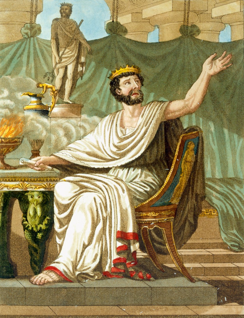 Rex Sacrificulus, ilustración de 'L'Antique Rome', grabado por ...