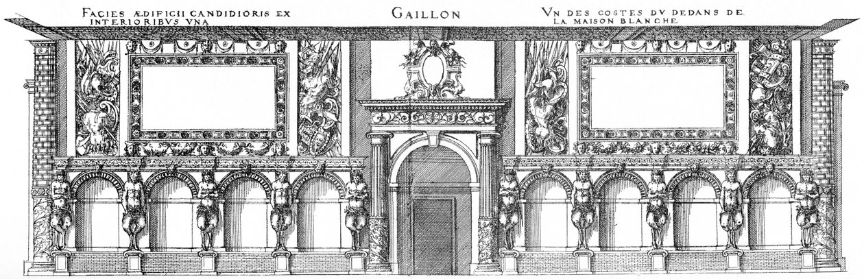 Gaillon una de las paredes interiores de la Maison Blanche de Jacques I Androuet du Cerceau