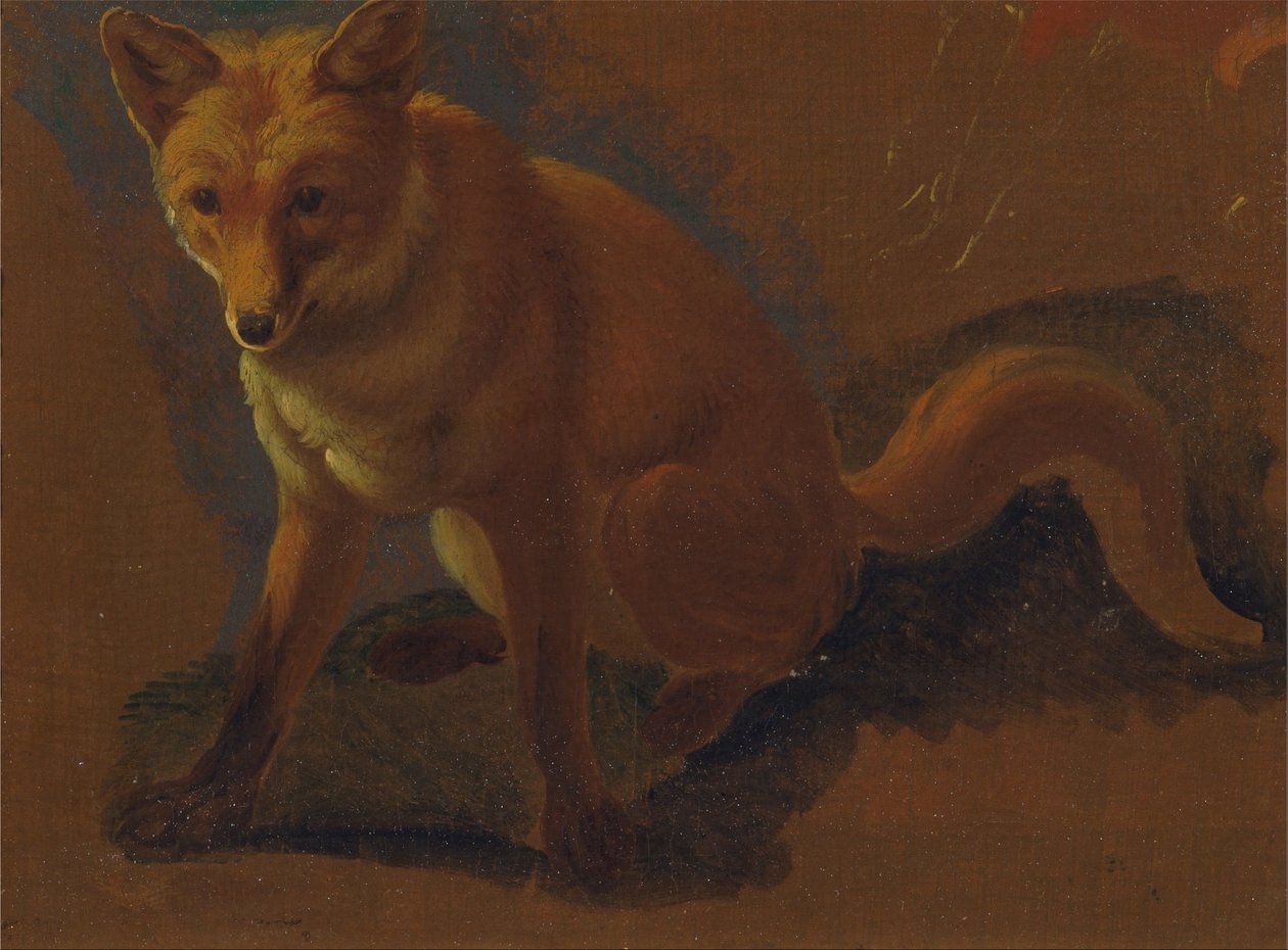 Estudio de un zorro de Jacques Laurent Agasse