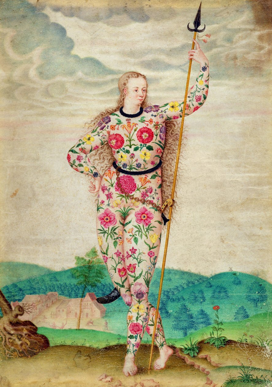 Una joven hija de los pictos, c.1585 de Jacques Le Moyne