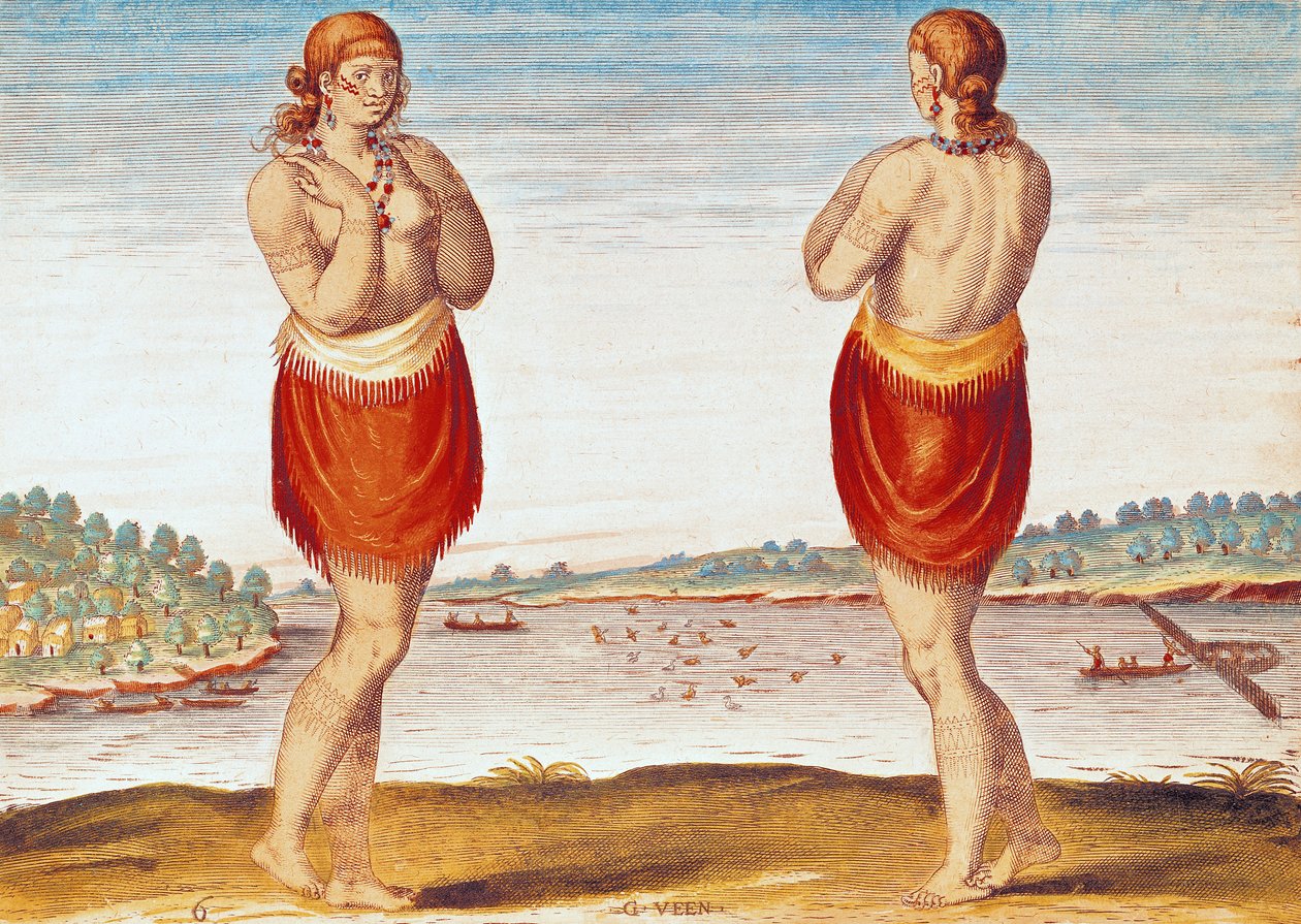 Una joven noble de Secoton, de 