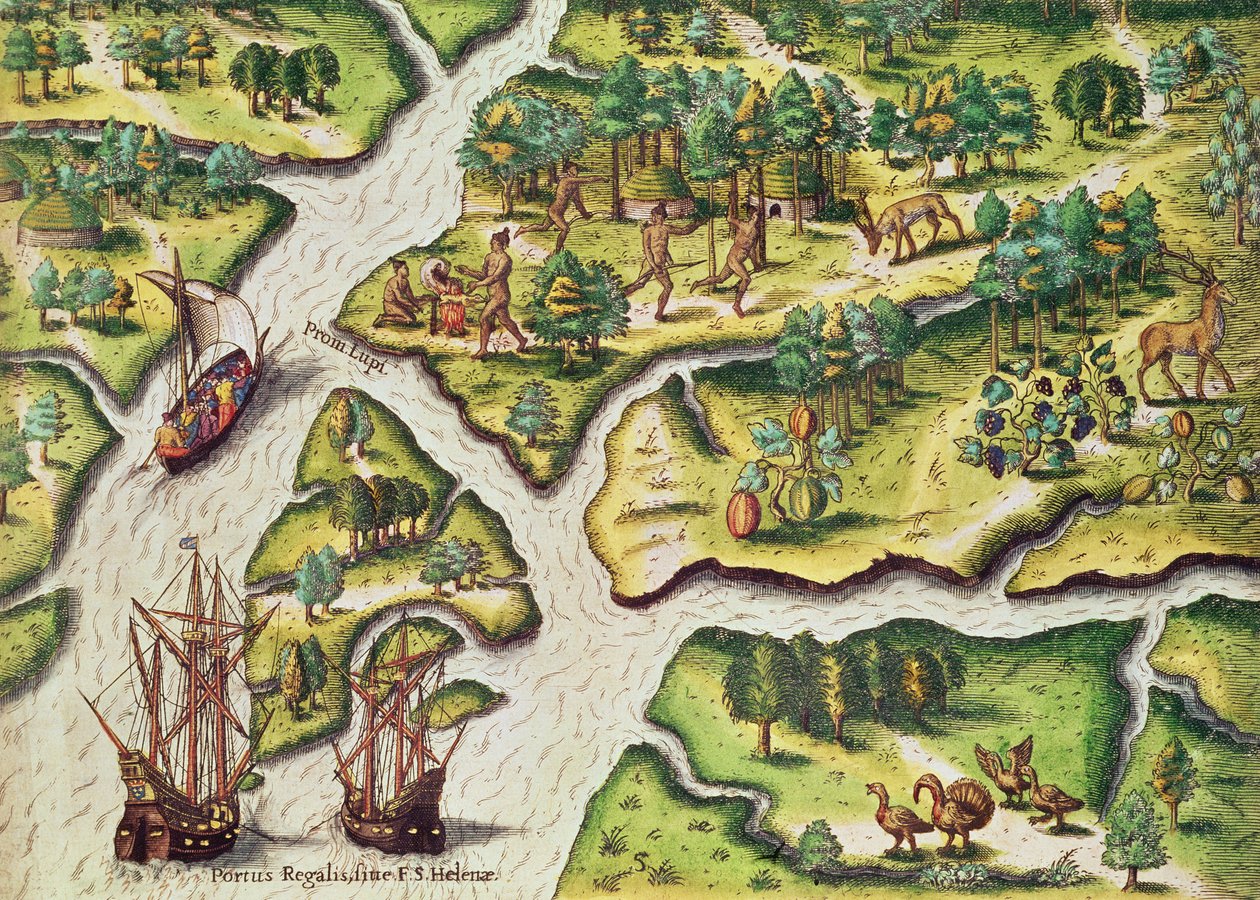 Los franceses llegan a Port Royal, de 