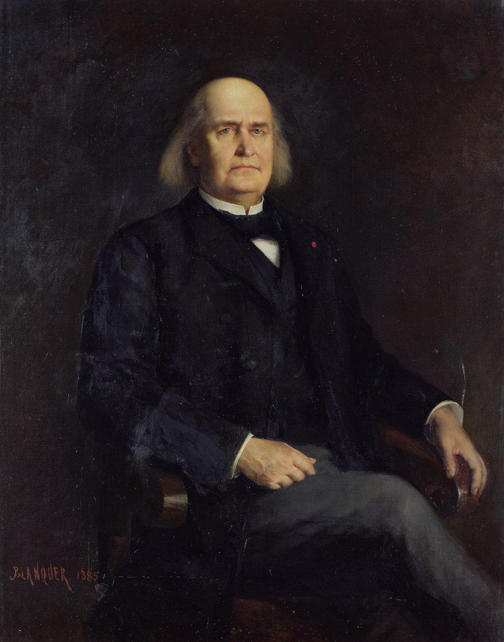Retrato de Charles Leconte de Lisle (1818-94) 1885 de Jacques Leonard Blanquer