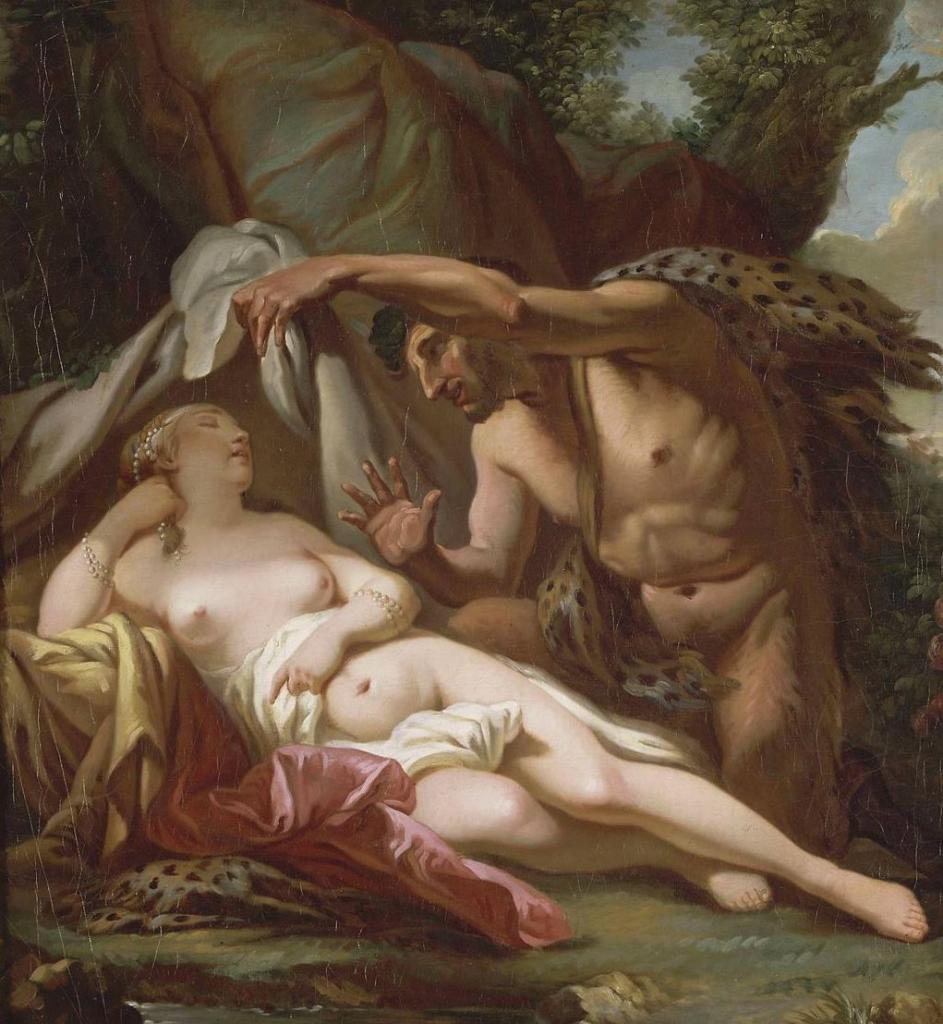 Júpiter y Antíope de Jacques Louis David