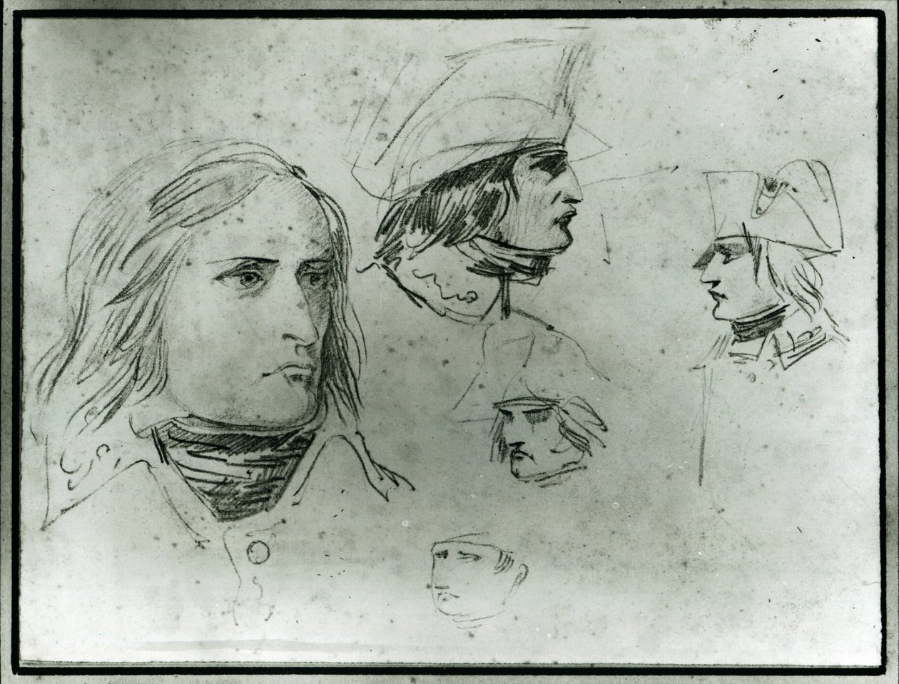 Bocetos de Napoleón Bonaparte de Jacques Louis David