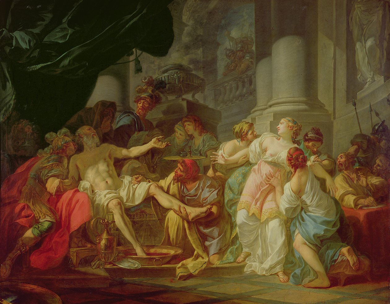 La muerte de Séneca, 1773 de Jacques Louis David