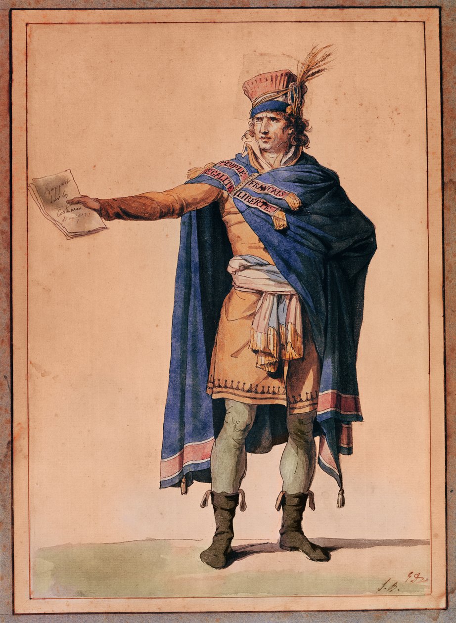 El representante del pueblo en la oficina, 1794 de Jacques Louis David