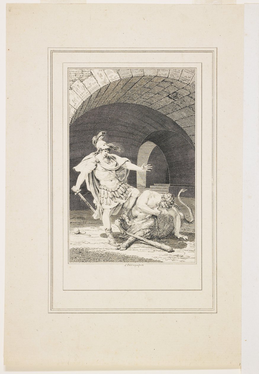 Viñeta de las Metamorfosis de Ovidio de Jacques Louis Petit