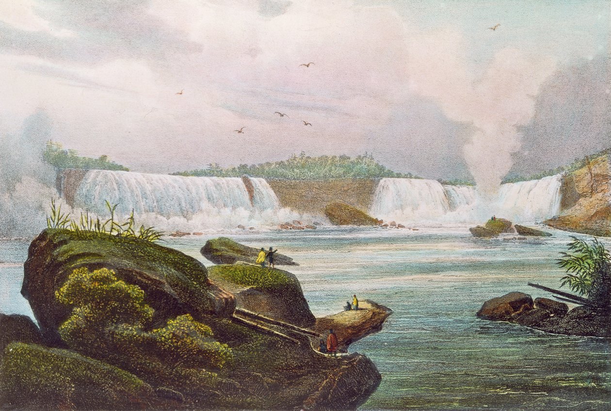 Vista general de las Cataratas del Niágara desde el lado canadiense de Jacques Milbert