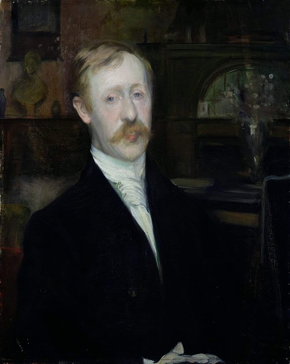 Retrato de George Moore de Jacques Emile Blanche