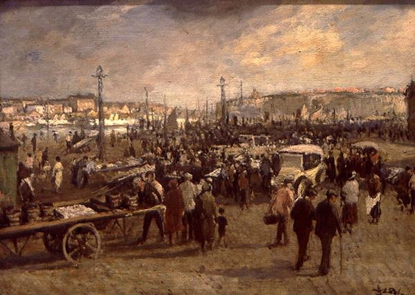 La venta de pescado de Jacques Emile Blanche