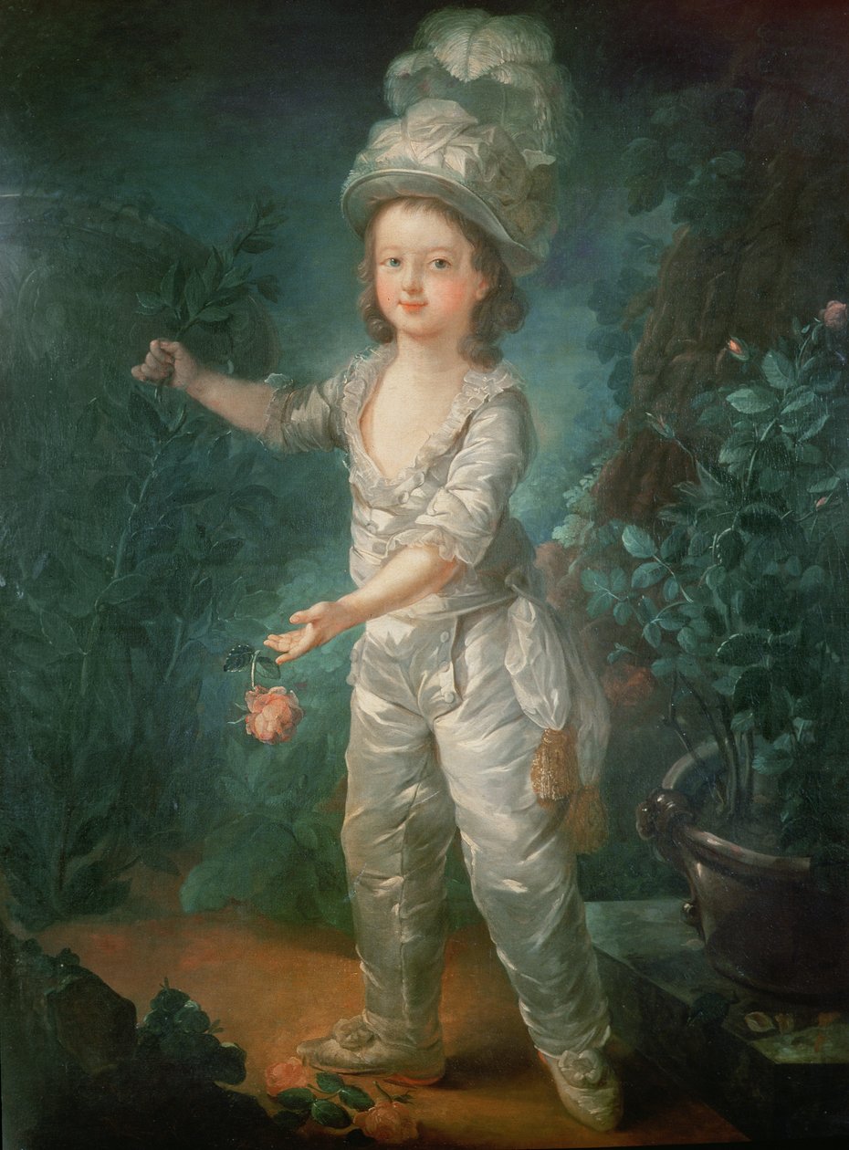 Retrato del Delfín, luego Rey Luis XVII de Francia (1785-95) de Jacques Fabien Gautier d