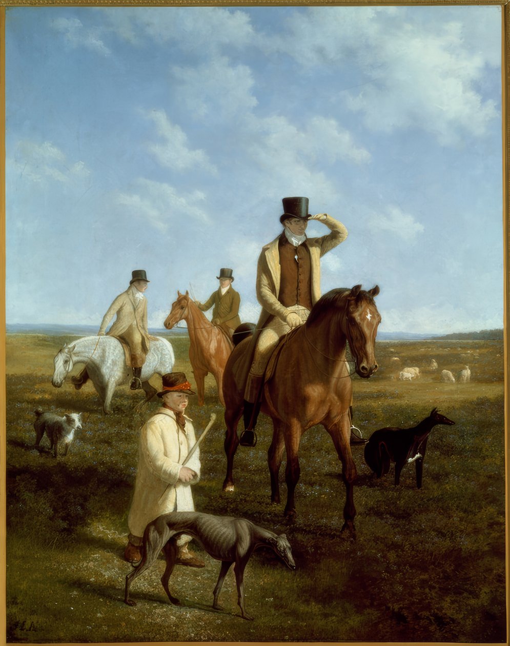 Bildnis Lord Rivers und seiner Freunde von Jacques-Laurent Agasse