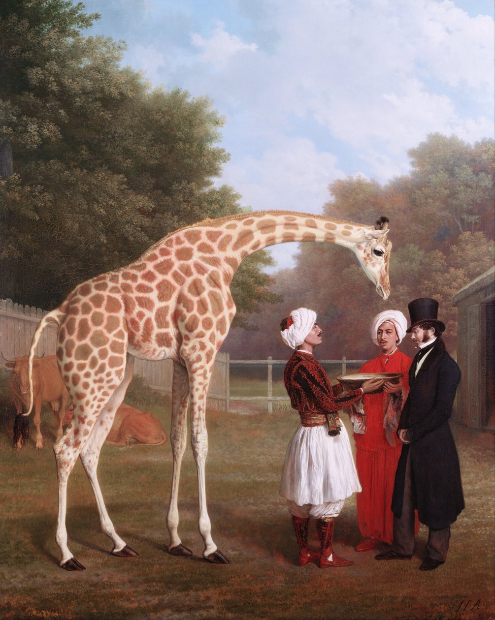 La jirafa de Nubia de Jacques-Laurent Agasse