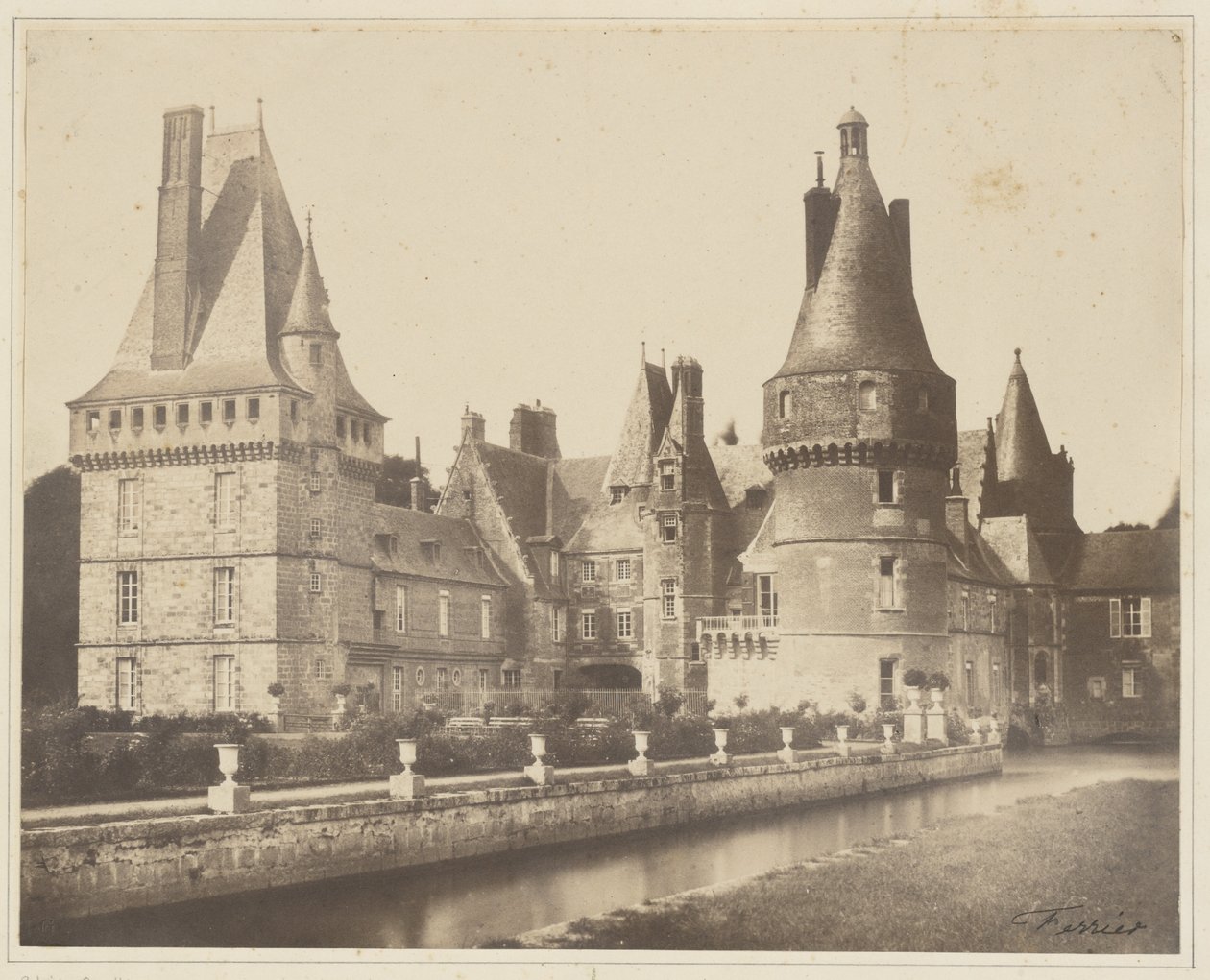 Vista del castillo de Maintenon de Jacques Alexandre Ferrier