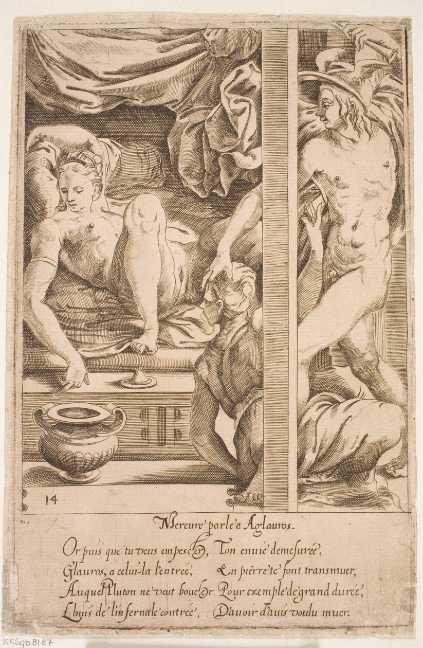 Mercurio visita a Herse de Jacques Androuet Ducerceau d.Æ.