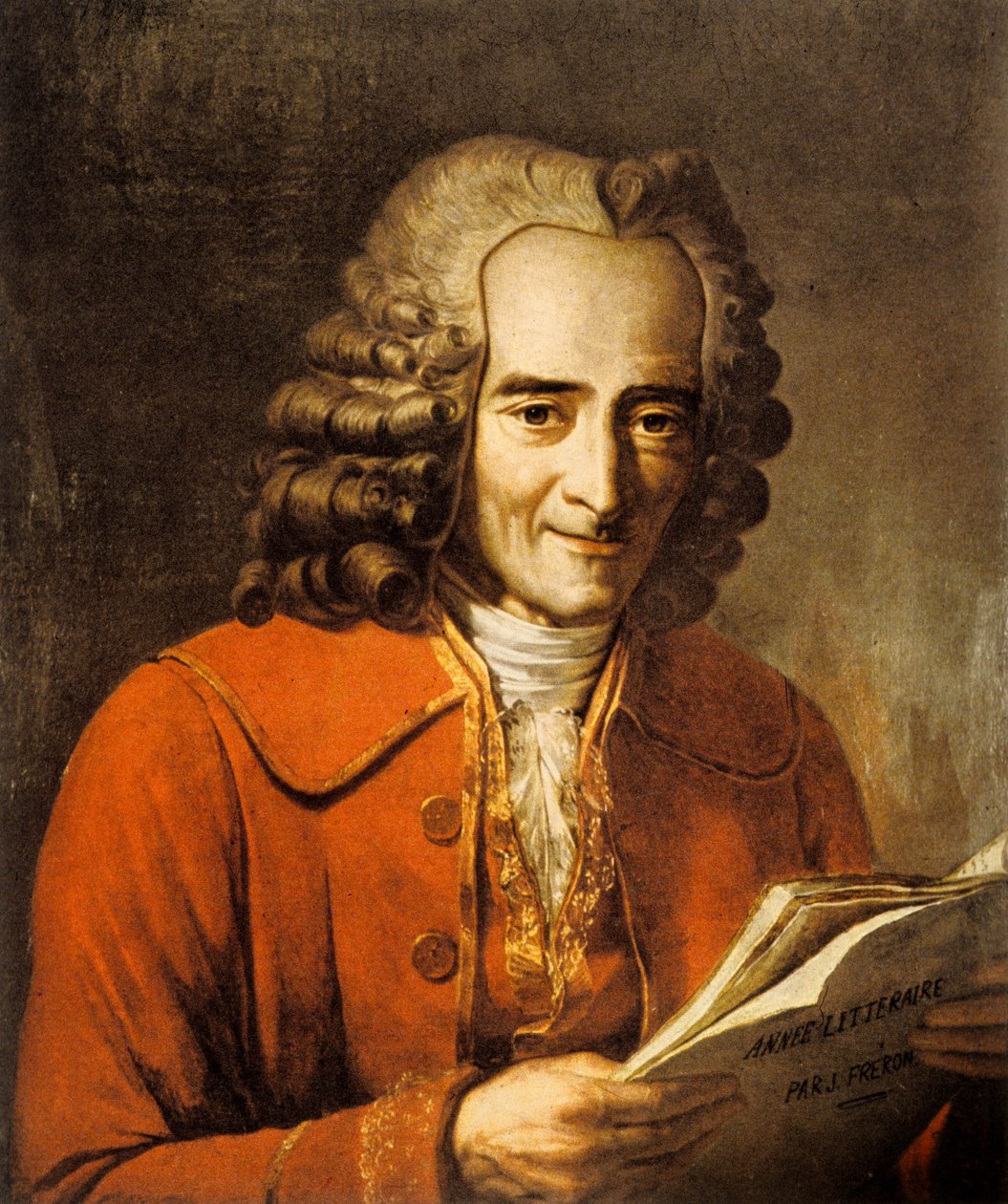 Francois Marie Arouet, dit Voltaire (1694-1778) Escritor y filósofo francés (litografía) de Jacques Augustin Catherine (after) Pajou