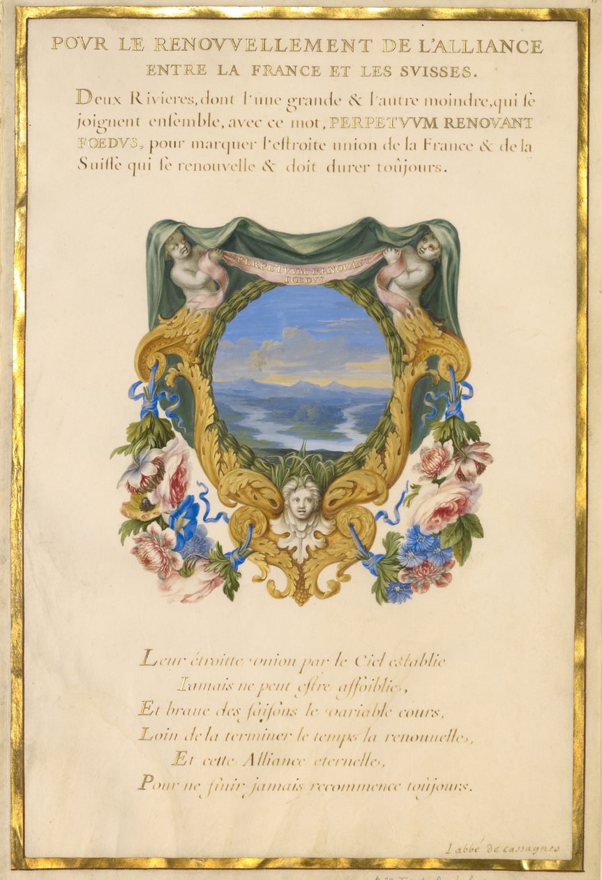 Escudo con paisaje de Jacques Bailly