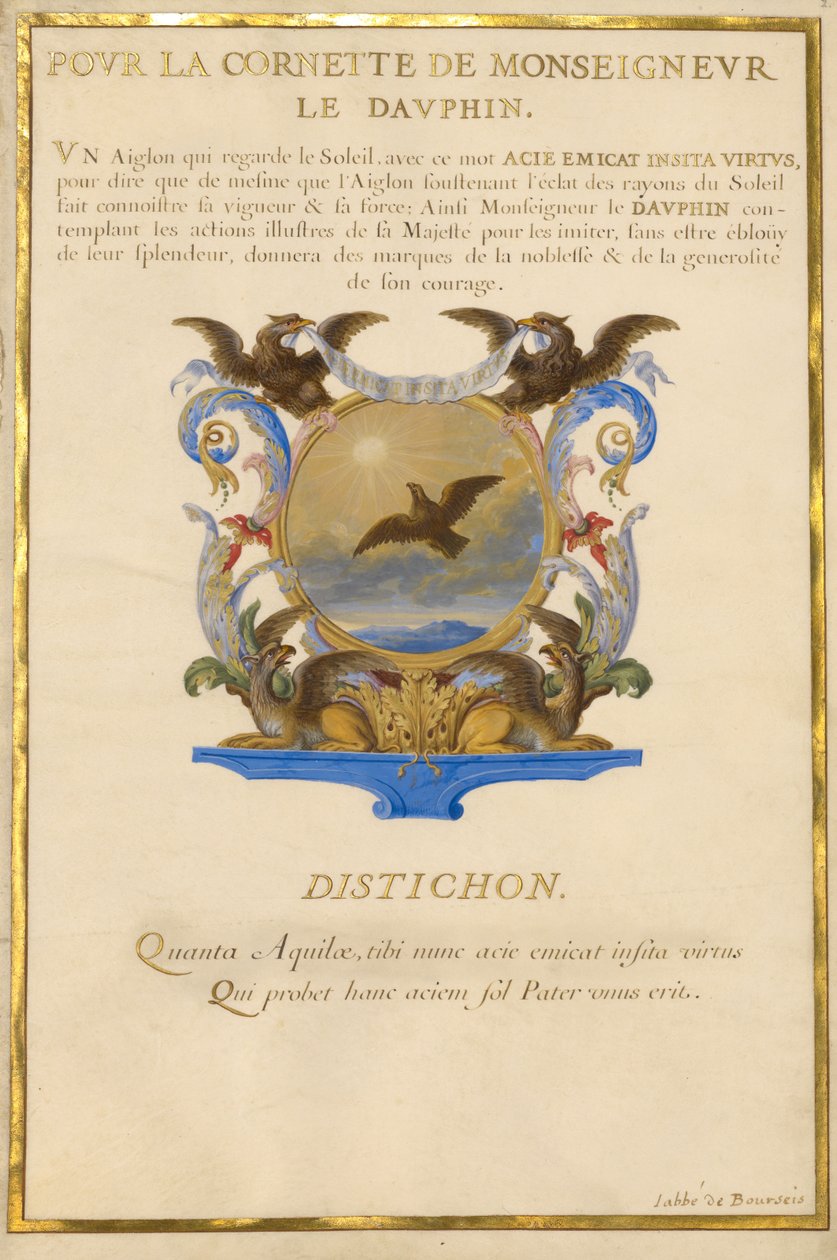 Escudo con un águila de Jacques Bailly
