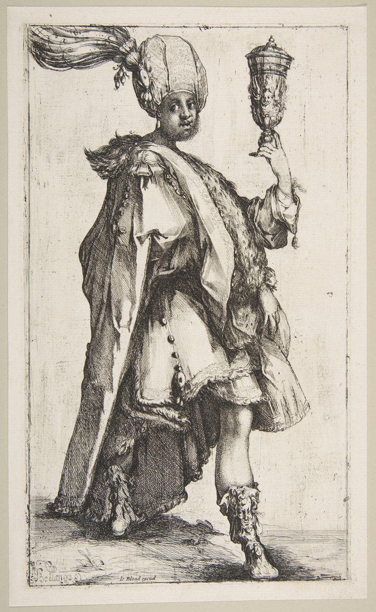 Baltasar, de la serie de los Tres Magos, 1595-1616 de Jacques Bellange