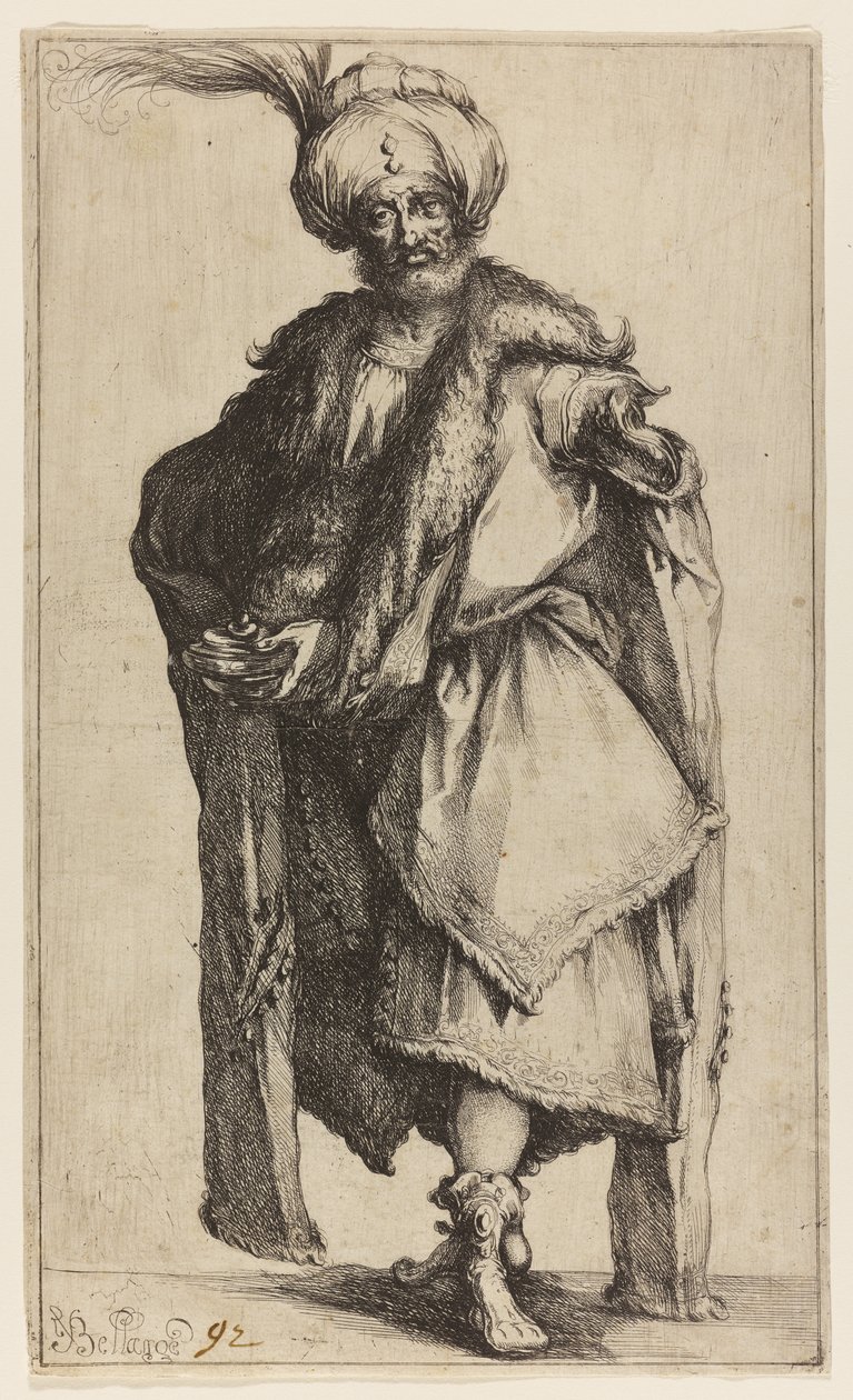 Caspar, Rey de Tarso, c.1610 de Jacques Bellange