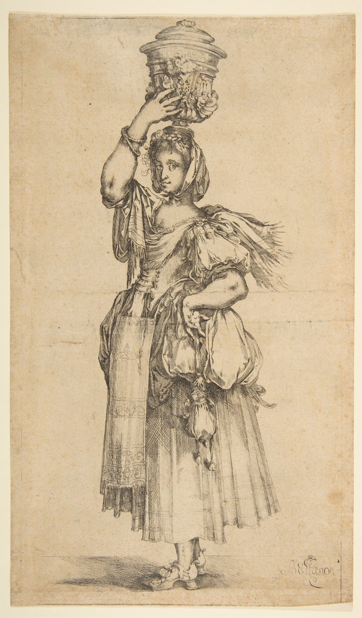 Jardinero, de la serie Hortulanae de Jacques Bellange
