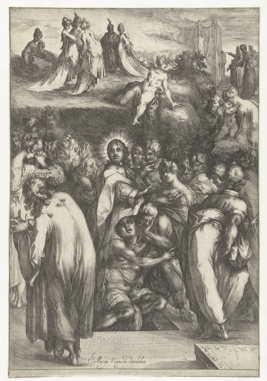 Resurrección de Lázaro de Jacques Bellange
