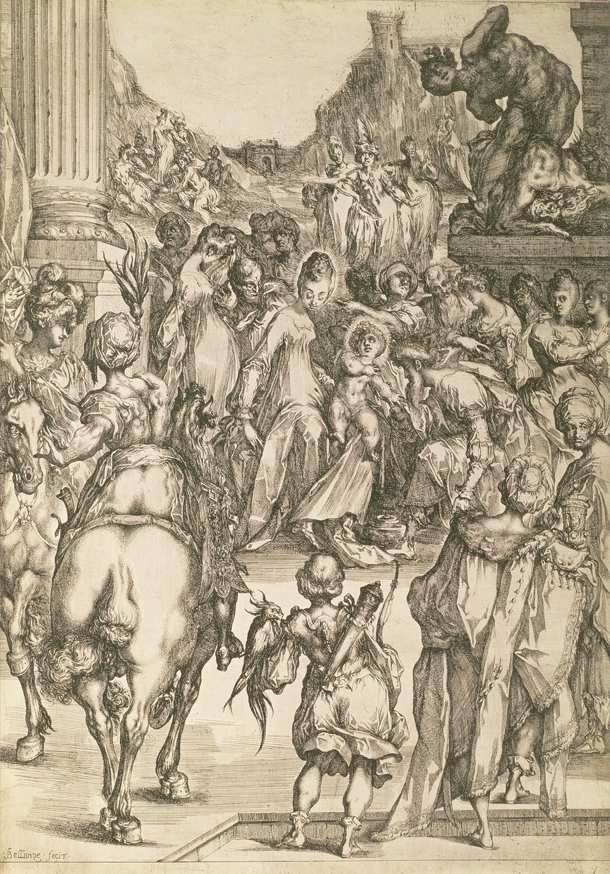 La adoración de los magos de Jacques Bellange