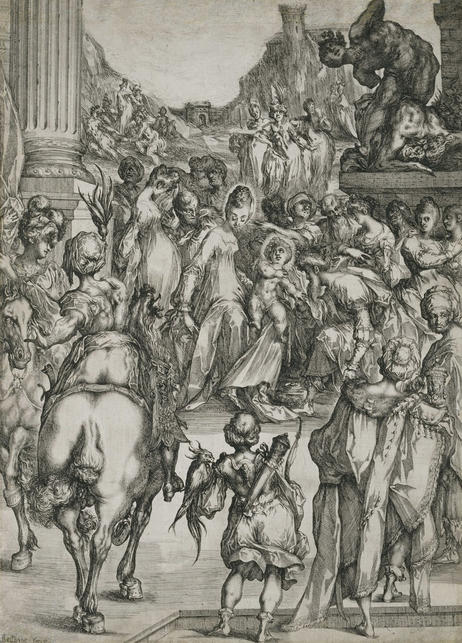 Adoración de los Reyes Magos de Jacques Bellange