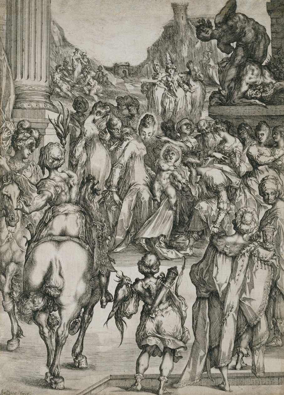 La adoración de los magos de Jacques Bellange