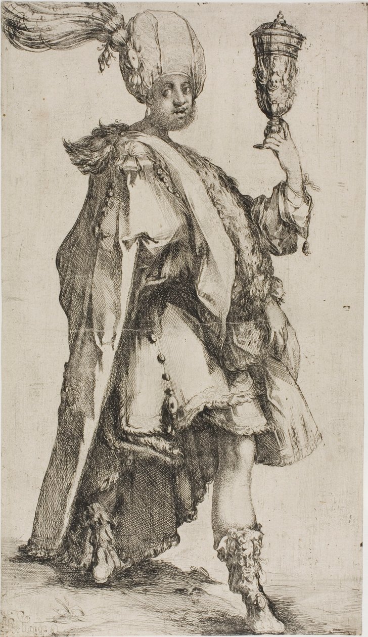 Los Tres Reyes Magos: Baltasar, Rey de Saba de Jacques Bellange