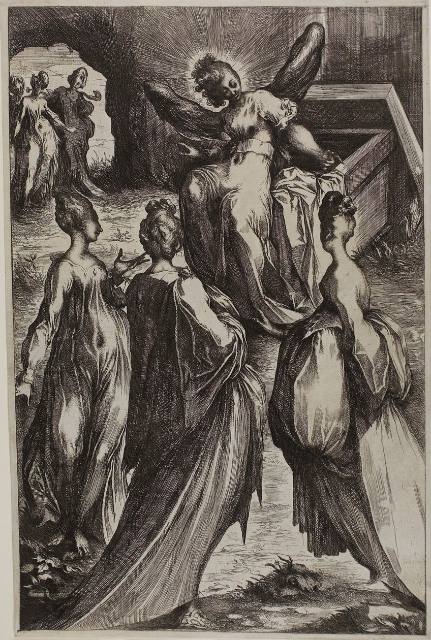 Las Tres Marías en la Tumba con el Ángel de Jacques Bellange