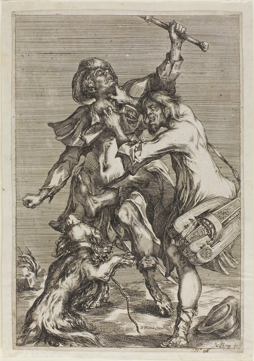 Lucha entre dos mendigos de Jacques Bellange