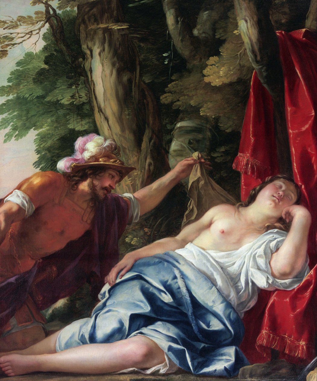 Marte y la virgen vestal de Jacques Blanchard