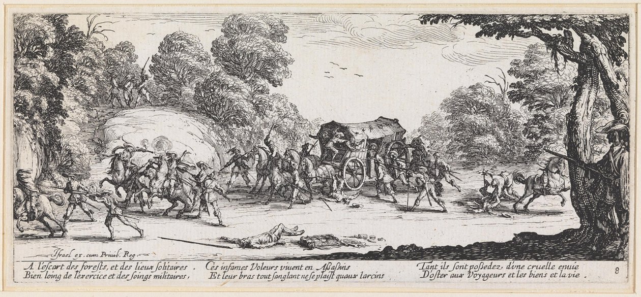 Ataque a un autocar de Jacques Callot