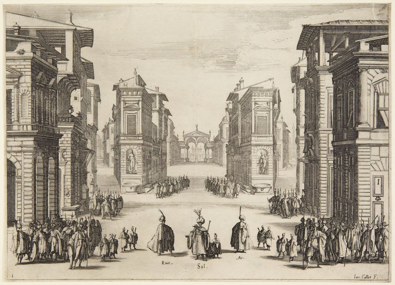 Acto 1, de la serie Soliman de Jacques Callot