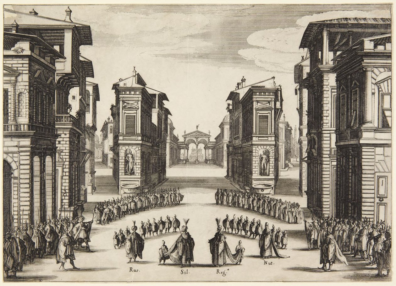 Acto II, de la serie «Soliman» de Jacques Callot